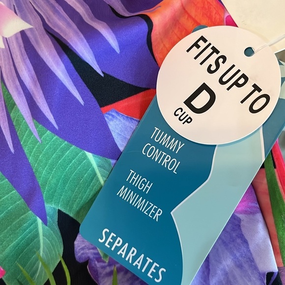 Shape Solver By Penbrooke Women’s Size 8 One Shoulder One-Piece Floral Swimsuit - Picture 7 of 9